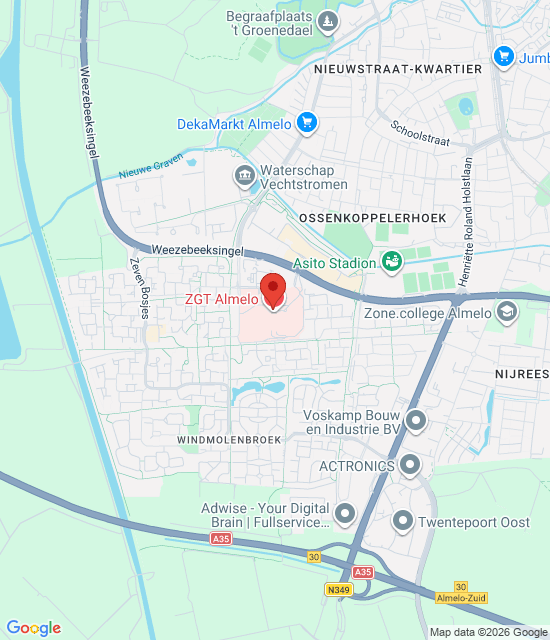 Google maps image for Allgemeinmediziner Notfallstation Almelo (ehemals CHPA)
