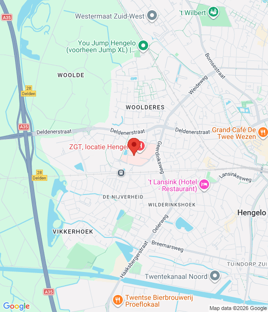 GP Acil Durum Merkezi Hengelo için Google harita resmi